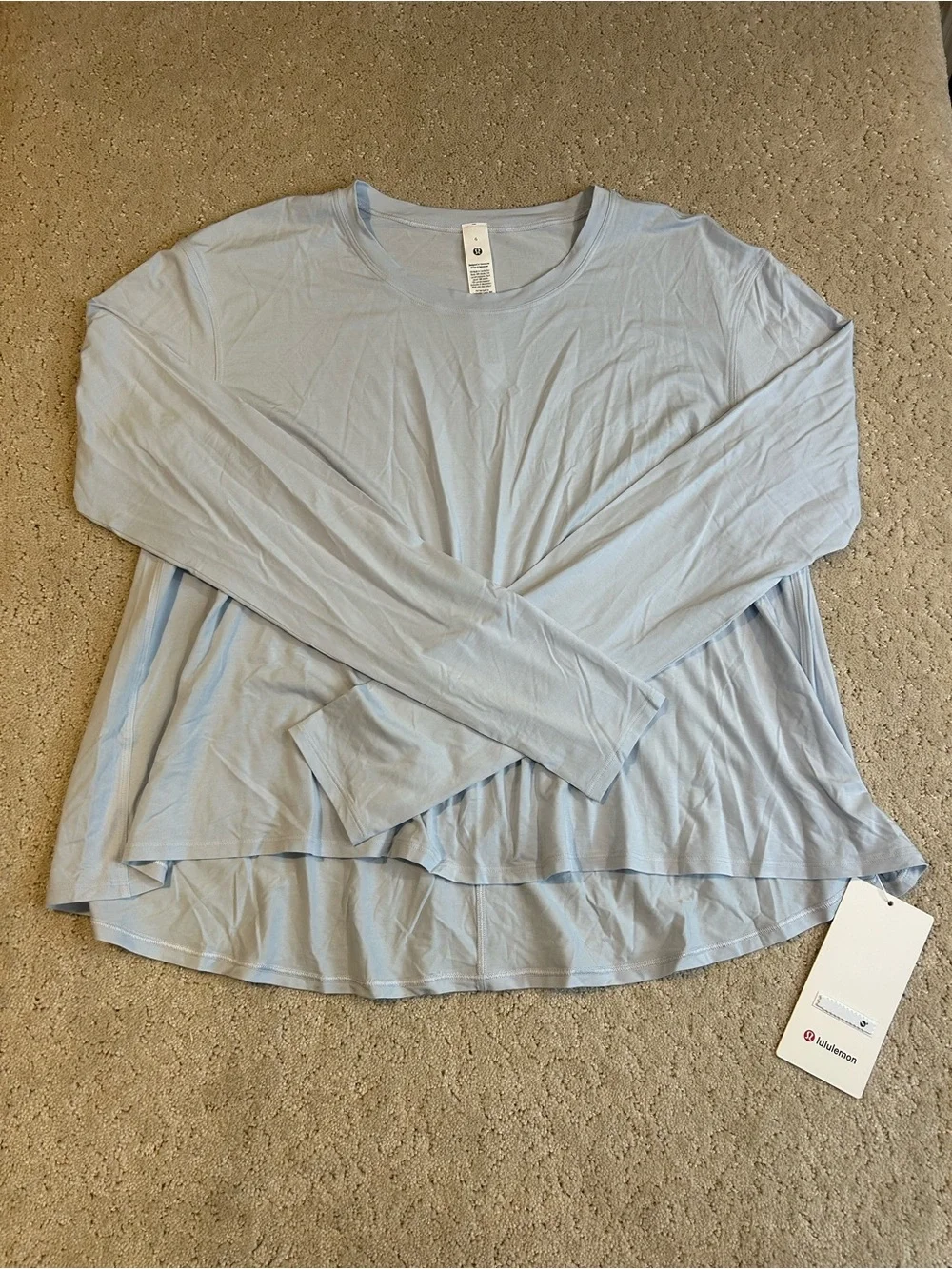 NWT Lululemon Modal Relaxed Fit Lounge Long Sleeve STRH Size 6